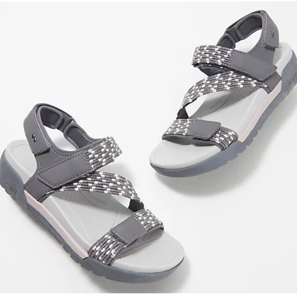 NWT Ryka Elastic Gore Sport Adjustable Sandals - Rowana 6.5